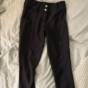 Free Ride equestrian charcoal color full seat breeches size S great condition!